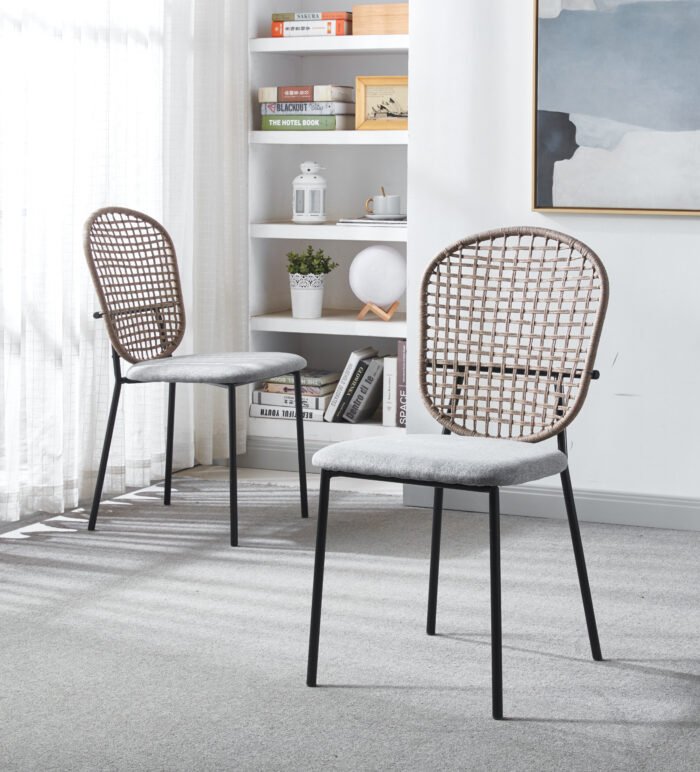 Sennit Metal dining chairs (set of 4) - Image 3