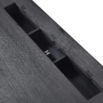 70 inch classic and traditional executive desk with metal trim and 2 file drawers and USB ports - Image 32