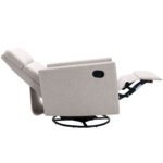 Modern Upholstered Rocker Nursery Chair Plush Glider Swivel Recliner - Image 21