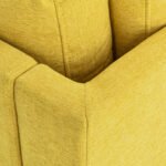 65" Mid-Century Modern Upholstered Fabric Corner Lounge Chair - Image 10