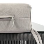 Outdoor Deep Seating Furniture Set with Tempered Glass Table with Thick Cushions, Gray - Image 16