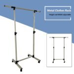 Short hanger heavy-duty rolling with bottom racks and wheels - Image 3