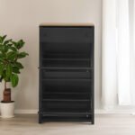 Entryway Organizer with 2 flip drawers and independent shoe rack with adjustable panel - Image 8