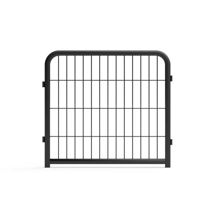 Outdoor 8-pieces dog fence board, Black - Image 7