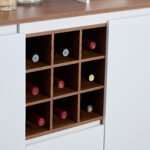 Farmhouse Coffee Bar and Wine Cabinet with Storage - Image 11