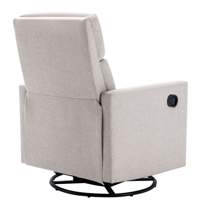 Modern Upholstered Rocker Nursery Chair Plush Glider Swivel Recliner - Image 22
