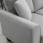 Modern U Shape Sectional Sofa 7 Seat Fabric Sectional Sofa Set - Image 21