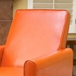 Recliner Push Back Chair for Elegant Home Décor Orange - Image 10