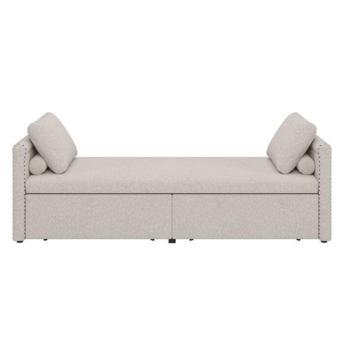 Modern cushioned lounge chair sofa bed - Image 5