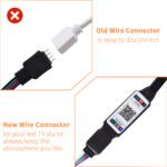 TV Stand Modern Entertainment Center with Storage High Gloss Gaming LED - Image 15