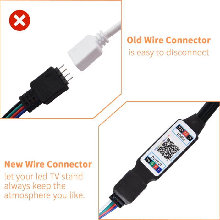 TV Stand Modern Entertainment Center with Storage High Gloss Gaming LED - Image 15