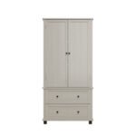 70 inch large storage cabinet with 2 drawers and 3 shelves - Image 11