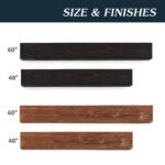 48" Rustic Wooden Fireplace Mantel Wall-Mounted for Home Decor - Image 6