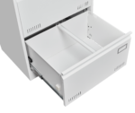 Horizontal 3 drawers file cabinet with 2 drawers and lock - Image 15