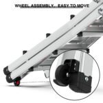 Aluminum Multi-Position Ladder with Wheels, 300 lbs Weight, 22 FT - Image 16