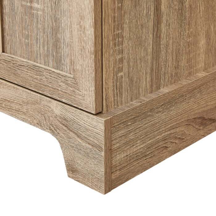 Storage Cabinet with Two Doors and Adjustable Shelf, Brown - Image 17