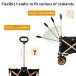 Heavy Duty Folding Wagon Cart for Sand with Big Wheels - Image 13