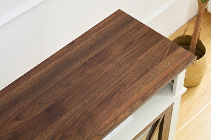 Farmhouse Style TV Stand and Media Entertainment Center with Outlet (65/70/75 inch) - Image 8