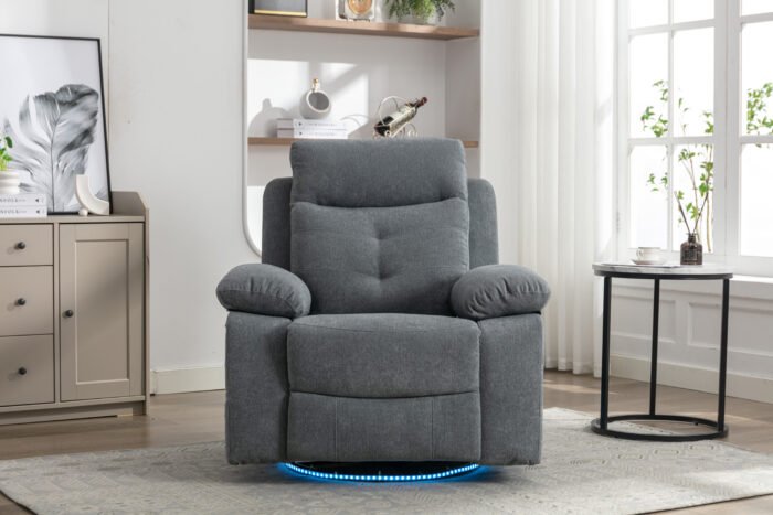 270 degree rotating electric recliner with speaker, LED light and USB+C charging port - Image 30