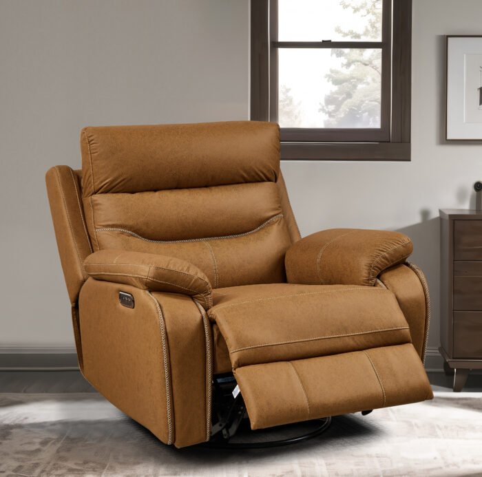 Liyasi Dual OKIN Motor Rocking and 240 Degree Swivel Single Sofa Seat recliner Chair - Image 2