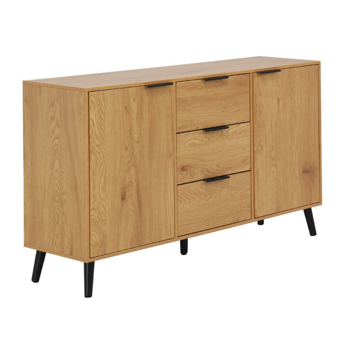 Side panel buffet cabinet with storage room with 3 drawers and 2 doors - Image 8
