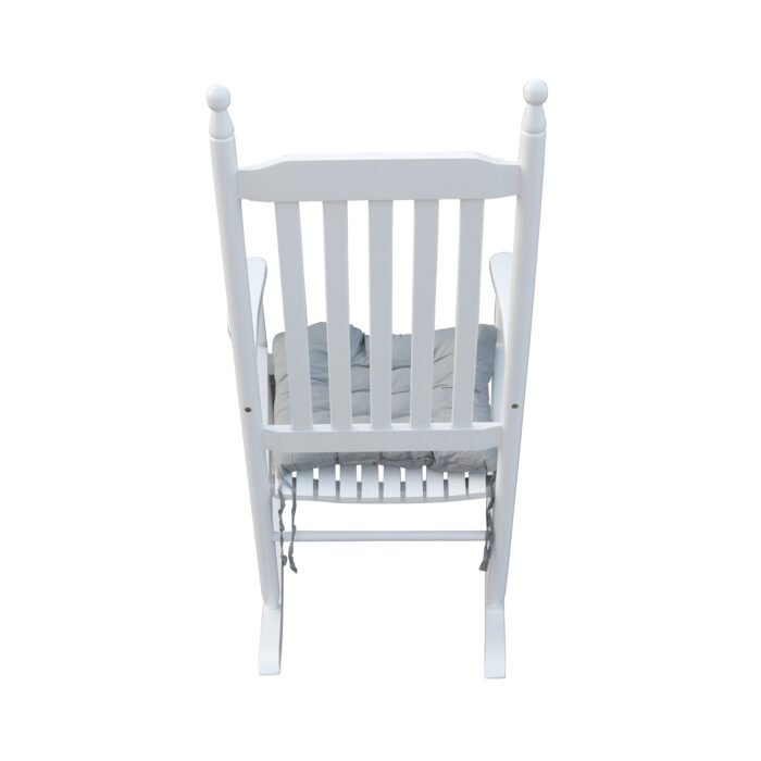 Wooden porch rocker chair White - Image 7