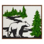 Bear Metal Art Moss Wall Decor - Image 5
