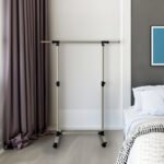 Short hanger heavy-duty rolling with bottom racks and wheels