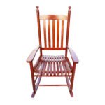 Wooden porch rocker chair Brown - Image 4