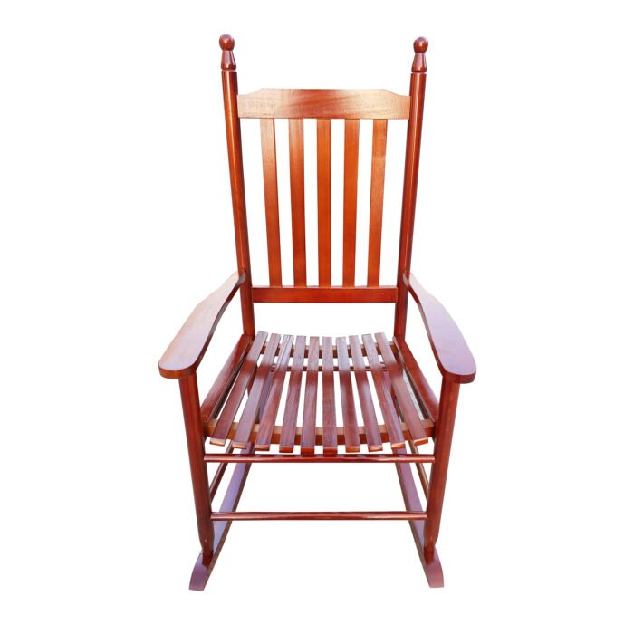 Wooden porch rocker chair Brown - Image 4