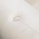 Chaise Lounge Velvet with Storage and Pillow and Arms, White - Image 25