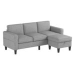 Light grey L-shaped design Sofa for compact Spaces - Image 4