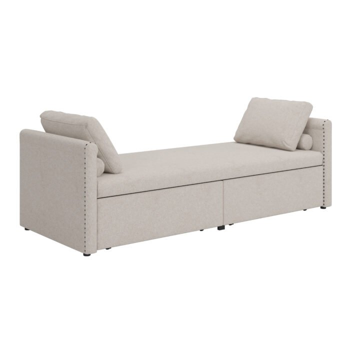 Modern cushioned lounge chair sofa bed - Image 6
