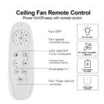 Mordern Farmhouse 62 In Black Ceiling Fan with Smart App and Remote Control - Image 11
