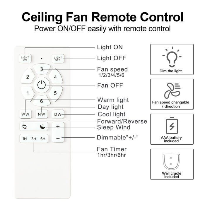 52" Low Profile Ceiling Fan with Lights - Image 11