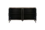 4 Door Wooden Twill Sideboard American Country Vintage Buffet - Image 8