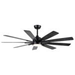Mordern Farmhouse 62 In Black Ceiling Fan with Smart App and Remote Control - Image 16
