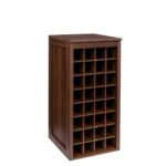 brown walnut color modular 32 wine bar cabinet Buffet Cabinet - Image 4