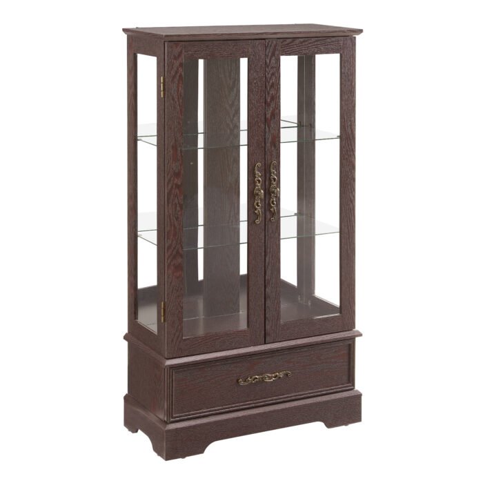 Glass Curio Cabinet with adjustable glass frame - Image 14
