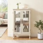 Dual door Curio cabinet with tempered glass doors - Image 10