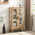 Dual door Curio cabinet with tempered glass doors - Image 8