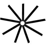 84" Super Large Black Ceiling Fan with Remote Control - Image 16