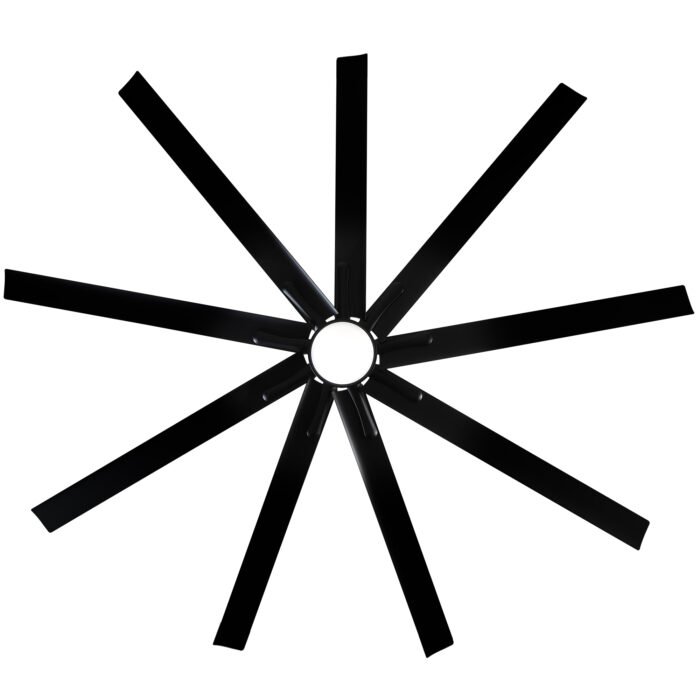 84" Super Large Black Ceiling Fan with Remote Control - Image 16