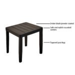 3PC Outdoor Aluminum Patio Furniture Chaise Lounge (Set of 2) - Image 8