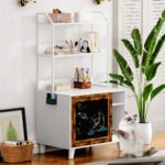 Graffiti with 2 storage racks and 1 door cat litter box shell - Image 3