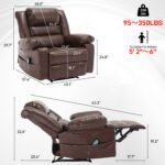 Breathable Leather Massage Recliner Chair - Image 7