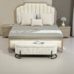 Storage Ottoman chair with safety hinge and soft cushion fabric storage - Image 3