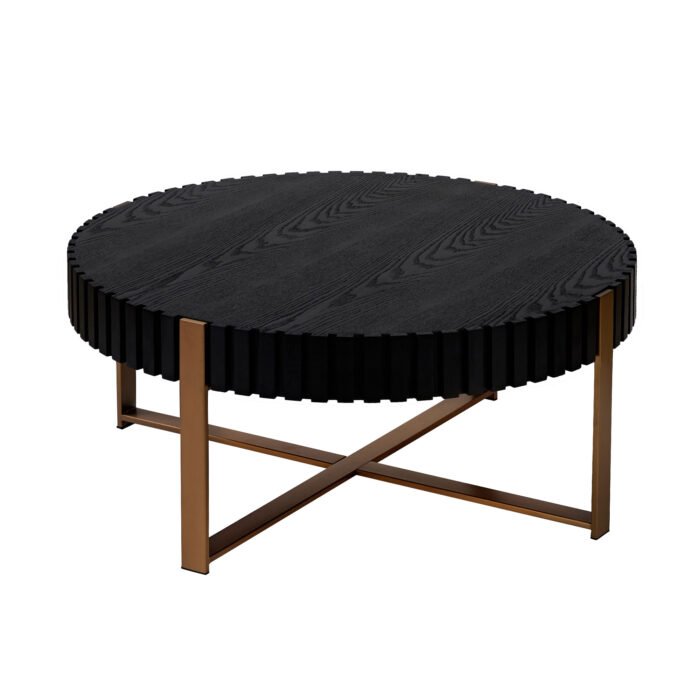 Modern Handcraft  Round Drum Coffee Table (31.5 inch) - Image 8