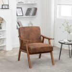 Medieval modern chair with solid wood frame - Image 2