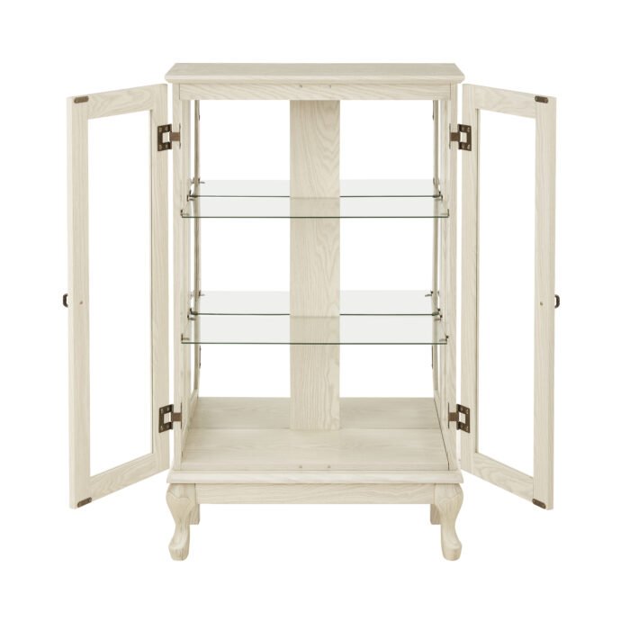 Dual door Curio cabinet with tempered glass doors - Image 6